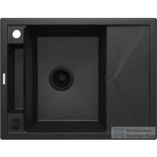  Deante MAGNETIC gránit mosogató, 1 medencés, csepegtetővel 640x500 mm, grafit metál ZRM_G11A