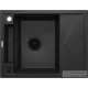 Deante MAGNETIC gránit mosogató, 1 medencés, csepegtetővel 640x500 mm, grafit metál ZRM_G11A