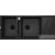 Deante MAGNETIC gránit mosogató, 2 medencés, csepegtetővel 1160x500 mm, grafit metál ZRM_G213