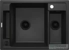 Deante MAGNETIC gránit mosogató, 1,5 medencés 690x500 mm, grafit metál ZRM_G503