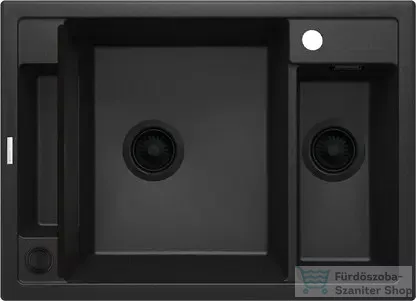 Deante MAGNETIC gránit mosogató, 1,5 medencés 690x500 mm, grafit metál ZRM_G503