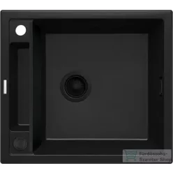   Deante MAGNETIC gránit mosogató, 1 medencés, 560x500 mm, fekete ZRM_N103