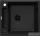 Deante MAGNETIC gránit mosogató, 1 medencés, 560x500 mm, fekete ZRM_N103