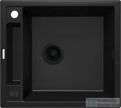 Deante MAGNETIC gránit mosogató, 1 medencés, 560x500 mm, fekete ZRM_N103
