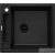 Deante MAGNETIC gránit mosogató, 1 medencés, 560x500 mm, fekete ZRM_N103