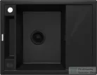 Deante MAGNETIC gránit mosogató, 1 medencés, csepegtetővel 640x500 mm, fekete ZRM_N11A