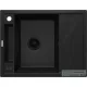 Deante MAGNETIC gránit mosogató, 1 medencés, csepegtetővel 640x500 mm, fekete ZRM_N11A
