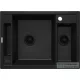 Deante MAGNETIC gránit mosogató, 1,5 medencés 690x500 mm, fekete ZRM_N503