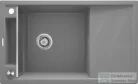 Deante MAGNETIC gránit mosogató, 1 medencés, csepegtetővel 820x500 mm, metálszürke ZRM_S113
