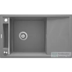   Deante MAGNETIC gránit mosogató, 1 medencés, csepegtetővel 820x500 mm, metálszürke ZRM_S113