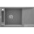 Deante MAGNETIC gránit mosogató, 1 medencés, csepegtetővel 820x500 mm, metálszürke ZRM_S113