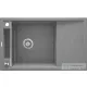 Deante MAGNETIC gránit mosogató, 1 medencés, csepegtetővel 820x500 mm, metálszürke ZRM_S113