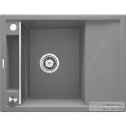   Deante MAGNETIC gránit mosogató, 1 medencés, csepegtetővel 640x500 mm, metálszürke ZRM_S11A