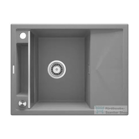 Deante MAGNETIC gránit mosogató, 1 medencés, csepegtetővel 640x500 mm, metálszürke ZRM_S11A