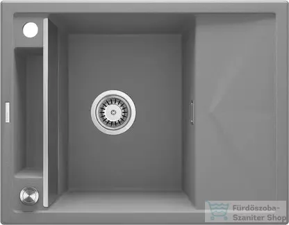 Deante MAGNETIC gránit mosogató, 1 medencés, csepegtetővel 640x500 mm, metálszürke ZRM_S11A