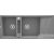 Deante MAGNETIC gránit mosogató, 2 medencés, csepegtetővel 1160x500 mm, metálszürke ZRM_S213