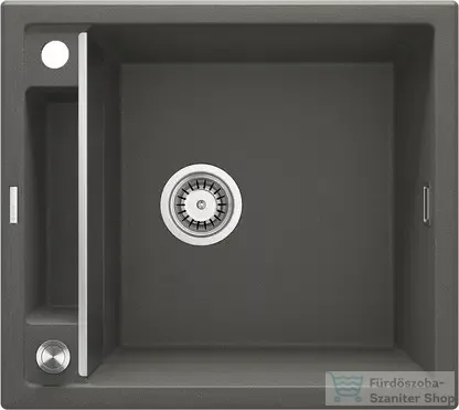 Deante MAGNETIC gránit mosogató, 1 medencés, 560x500 mm, antracit metál ZRM_T103