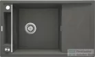 Deante MAGNETIC gránit mosogató, 1 medencés, csepegtetővel 820x500 mm, antracit metál ZRM_T113