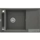 Deante MAGNETIC gránit mosogató, 1 medencés, csepegtetővel 820x500 mm, antracit metál ZRM_T113