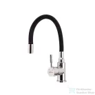 Leziter Corin álló mosogató csaptelep flexibilis kifolyócsővel fekete ZS-7012