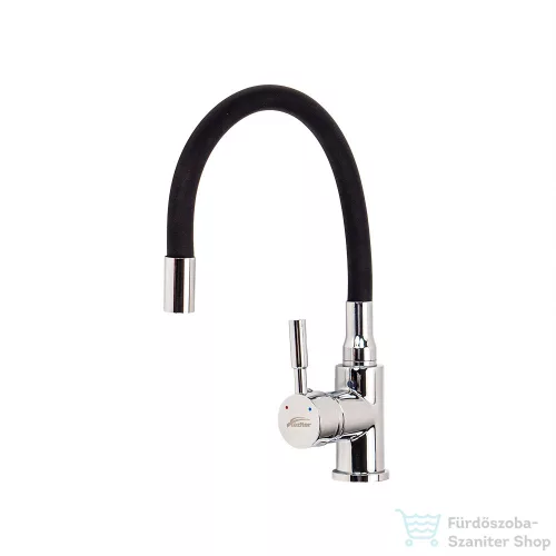 Leziter Corin álló mosogató csaptelep flexibilis kifolyócsővel fekete ZS-7012