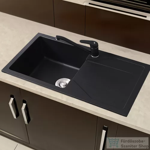 Leziter Orla mosogató csaptelep fekete ZS-7019-Black
