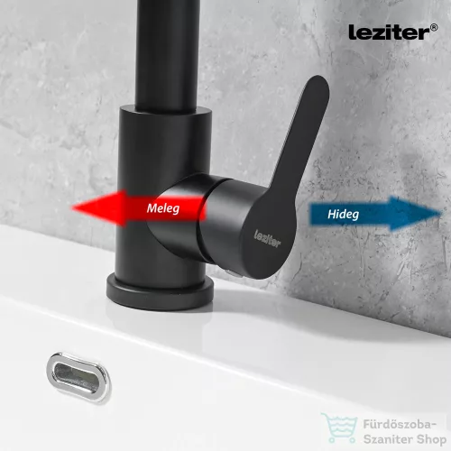 Leziter Valen mosogató csaptelep fekete ZS-7035-BL