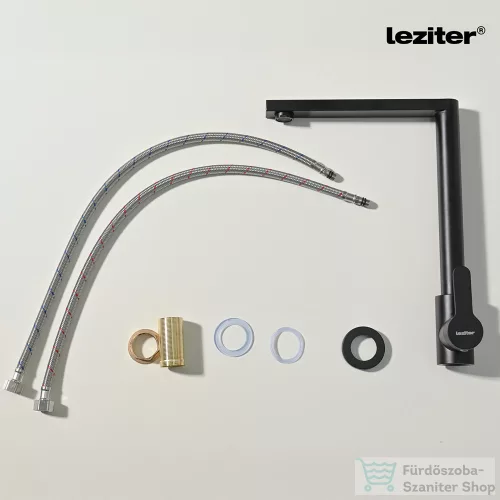 Leziter Valen mosogató csaptelep fekete ZS-7035-BL