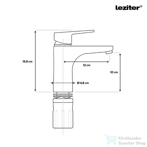 Leziter Evos mosdó csaptelep króm ZS-7056-CH