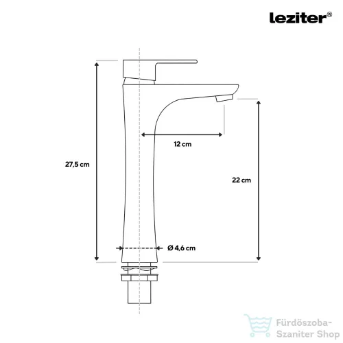 Leziter Evos mosdó csaptelep króm ZS-7057-CH