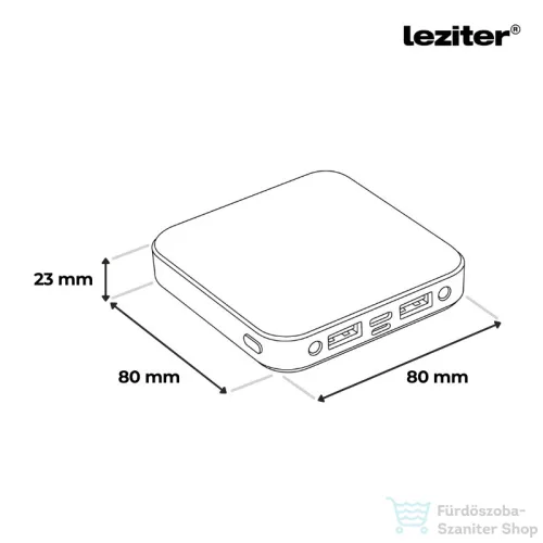 Leziter Powerbank 10000 mAH 2A 10W piros ZSNS-10000-RED