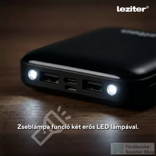 Leziter Powerbank 10000 mAH 2A 10W piros ZSNS-10000-RED