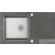 Deante PRIME acél-gránit mosogató, 1 medencés, csepegtetővel, 860x500 mm, acél-antracitmetál ZSR_T113