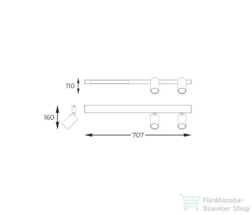 Zuma Line Mannari LED fali lámpa ZU-S230757203