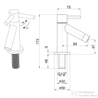 AQUALINE állószelep, 1/2", króm ZY12045