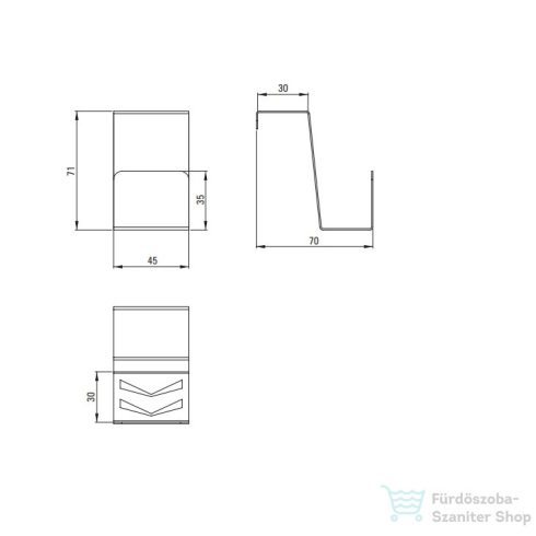 Deante szivacstartó mosógatóhoz, szálcsiszolt acél ZZM_010H