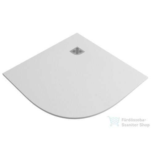 Zenon Angular Slate zuhanytálca 80x80 cm, fehér színben