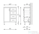 TBoss Classic A60F 60x83x30 állószekrény