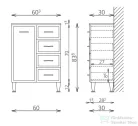 TBoss Classic A60F 60x83x30 állószekrény