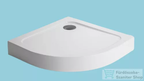 H2O Nero A 80x80 standard íves zuhanytálca, fehér