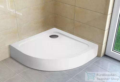 H2O Nero A 80x80 standard íves zuhanytálca, fehér