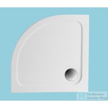 H2O Nero A 80x80 slim íves zuhanytálca, fehér