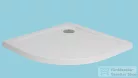H2O Nero A 80x80 slim íves zuhanytálca, fehér