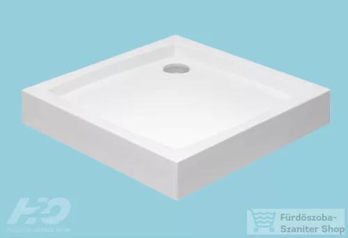 H2O Nero C 80x80 standard szögletes zuhanytálca, fehér