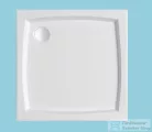 H2O Nero C 80x80 slim szögletes zuhanytálca, fehér