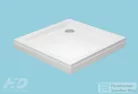 H2O Nero C 90x90 slim szögletes zuhanytálca, fehér