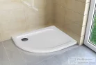 H2O Nero E 100x80 slim íves zuhanytálca, jobb, fehér