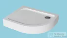 H2O Nero E 100x80 standard íves zuhanytálca, bal, fehér