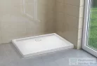 H2O Nero D 100x80 slim szögletes aszimmetrikus zuhanytálca, fehér